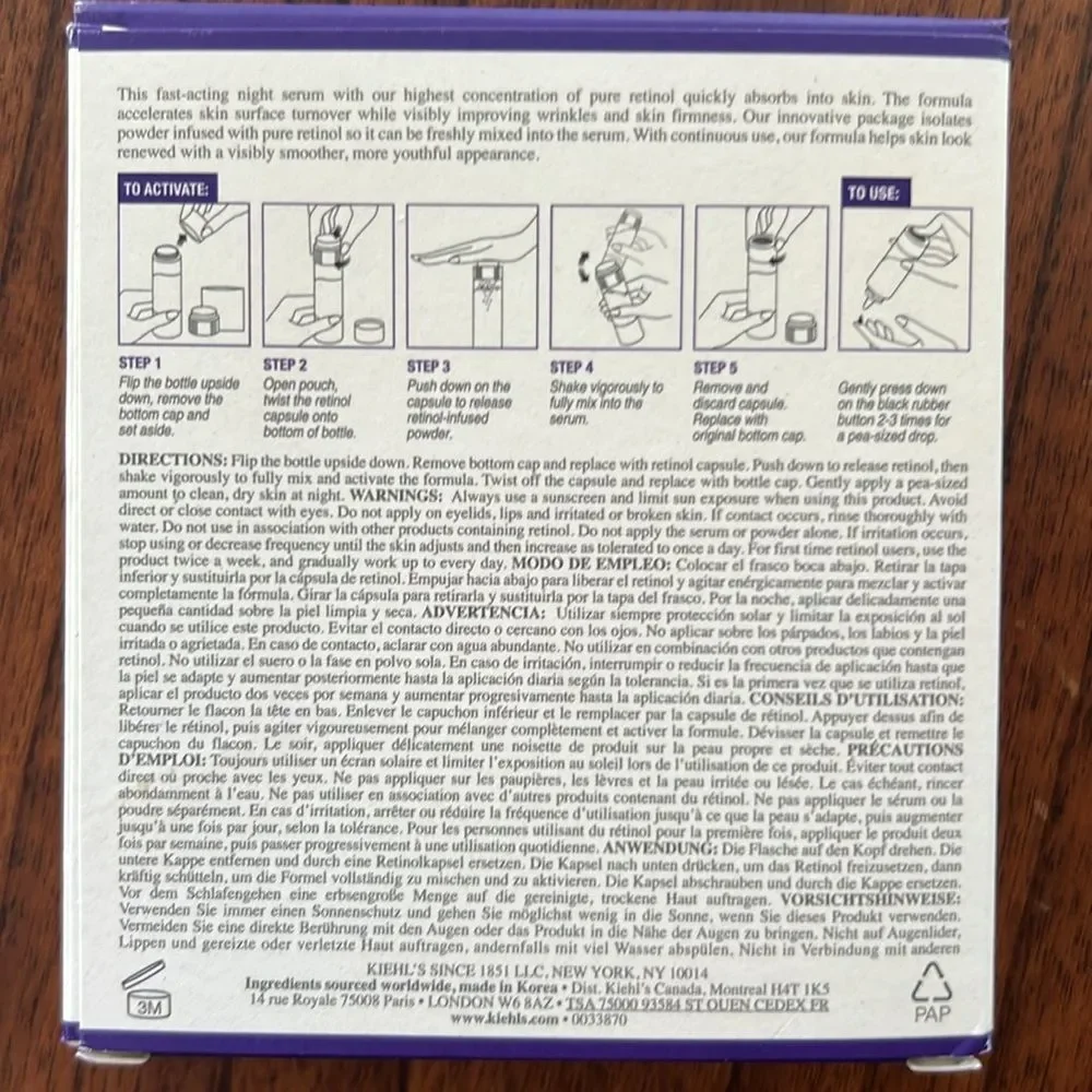 Kiehl's Retinol Fast Release Wrinkle-Reducing Night Serum